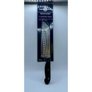 New Sealed Cuisinart Santoku Knife 7" Black Nitrogen Infused Stainless Steel